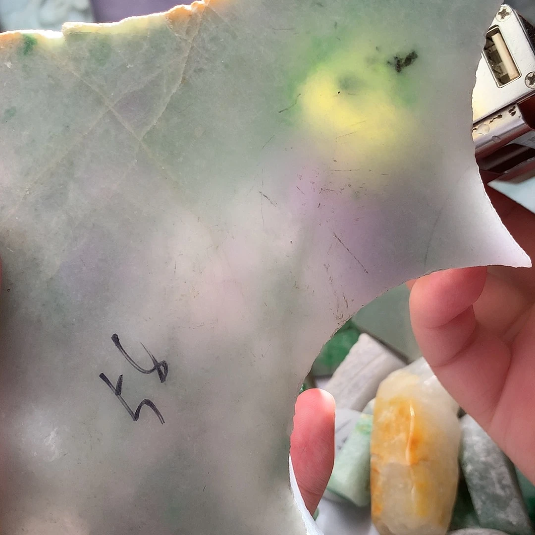 翡翠散珠翡翠原石片料