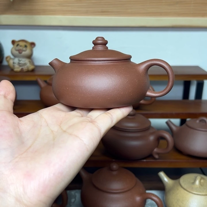紫砂茶壶寒江。     150cc