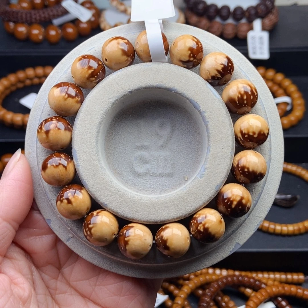 紫金鼠手串13mm精品天花板半山半水