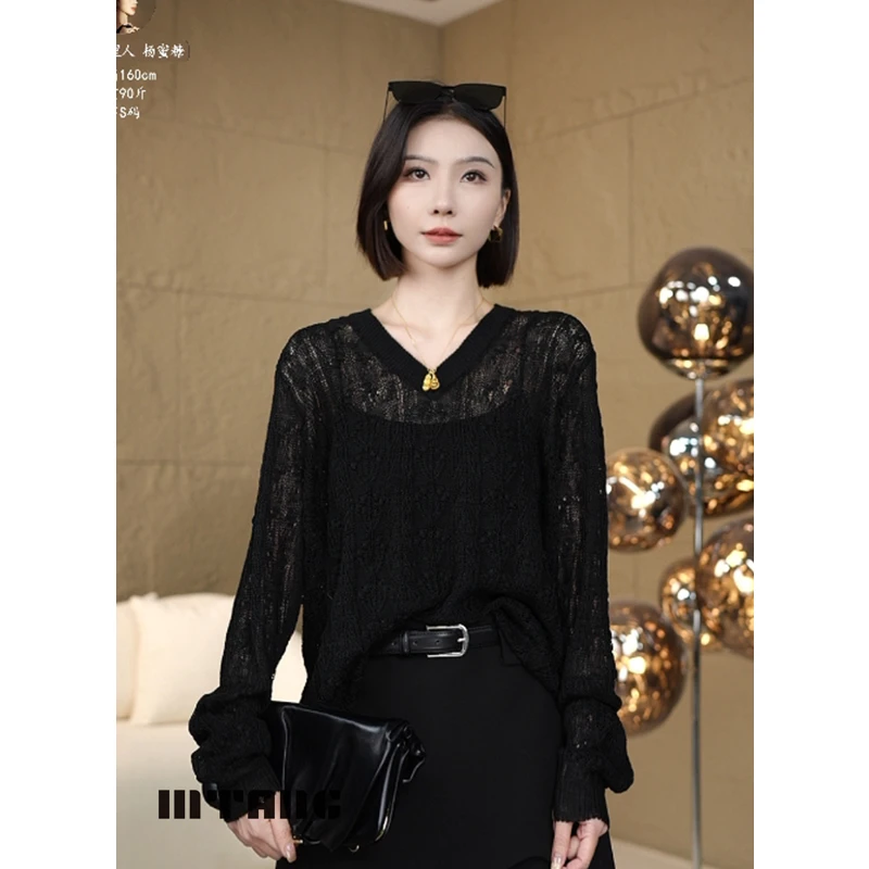 【朦胧美感】2025春款MTANG蜜糖女士新款毛织上衣226