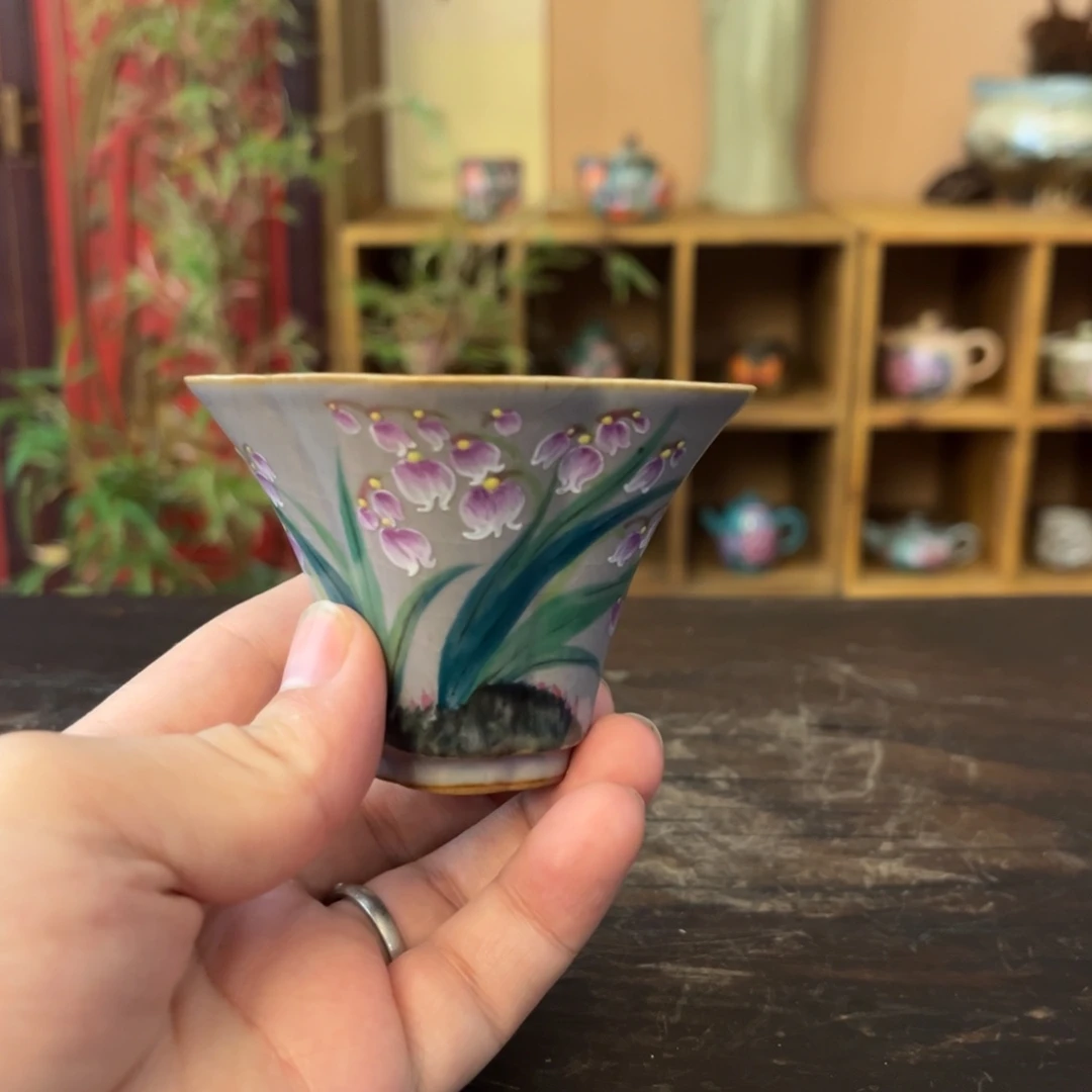 柴烧手工手绘陶瓷
