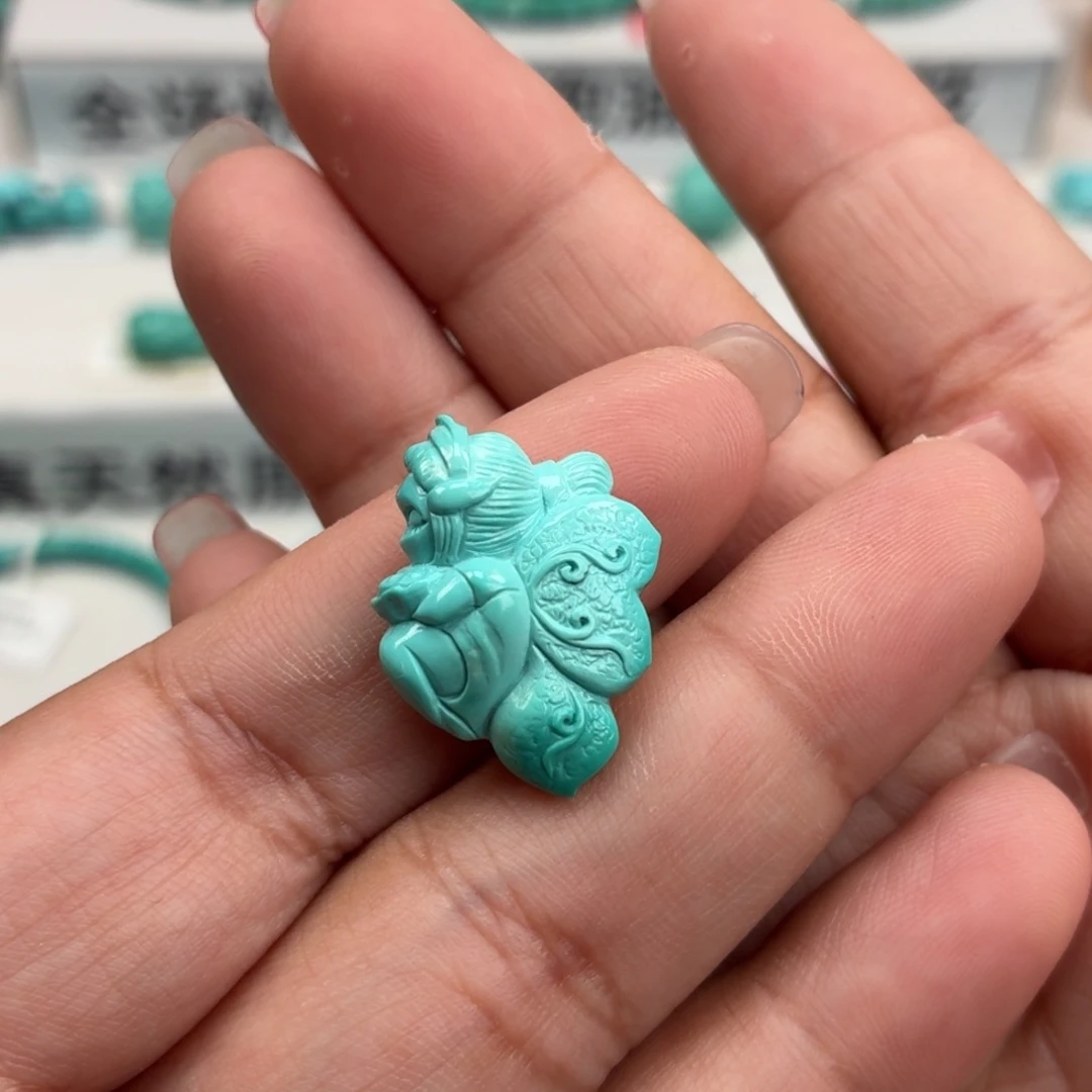 绿松石未镶嵌珠宝半成品