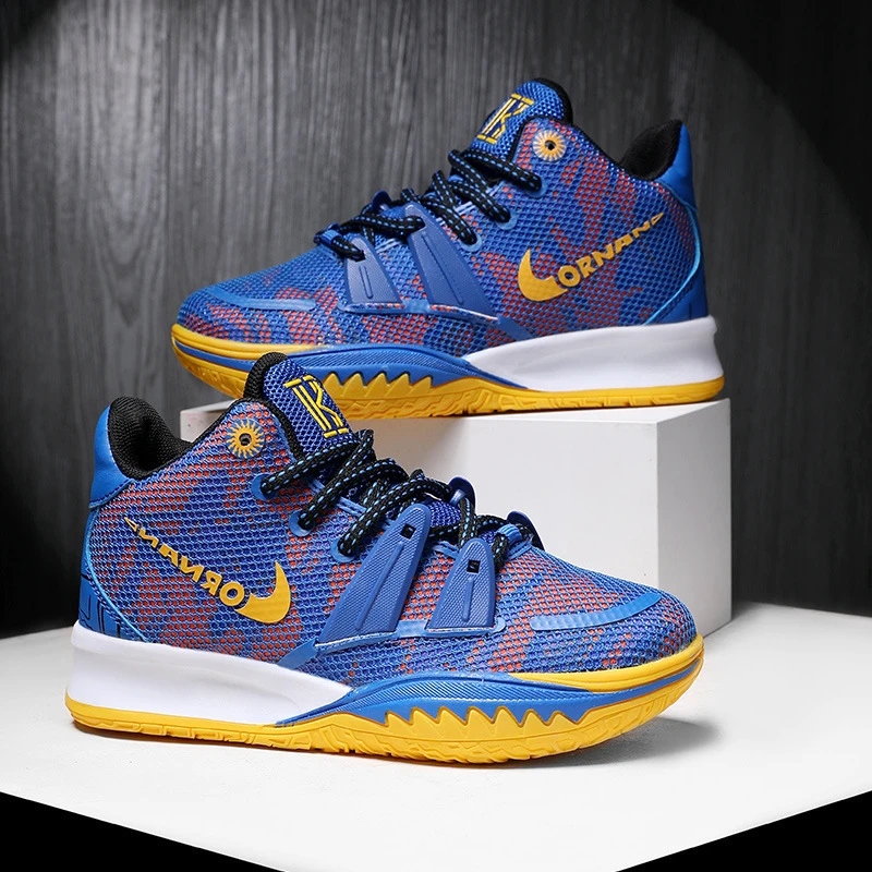 莆田儿童篮球鞋男女四季网面透气防滑减震训练实战运动鞋海绵鞋底