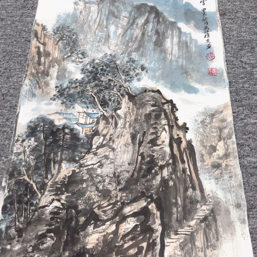 国画绘画作品多次参加68.45