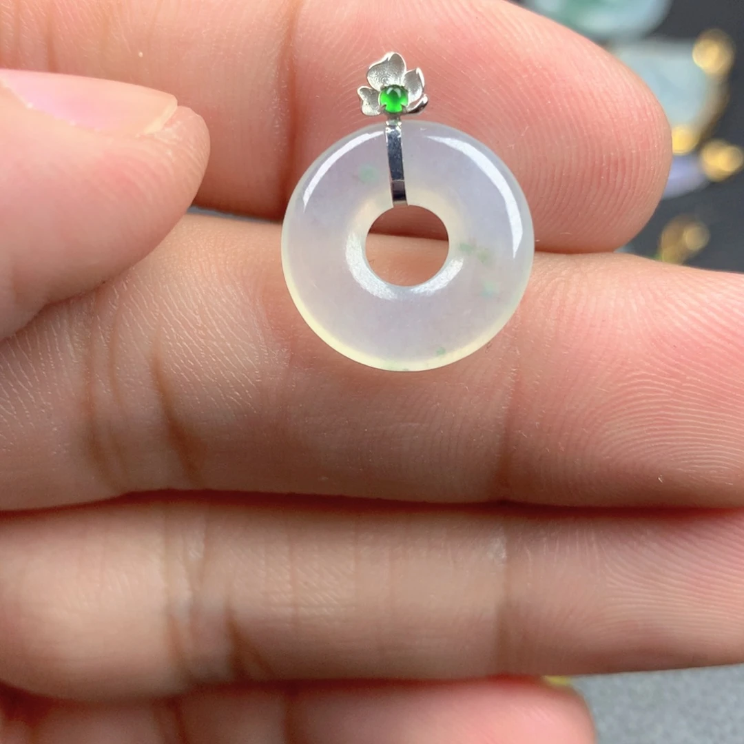 【闪购商品】颈饰18K金镶嵌翡翠翡翠