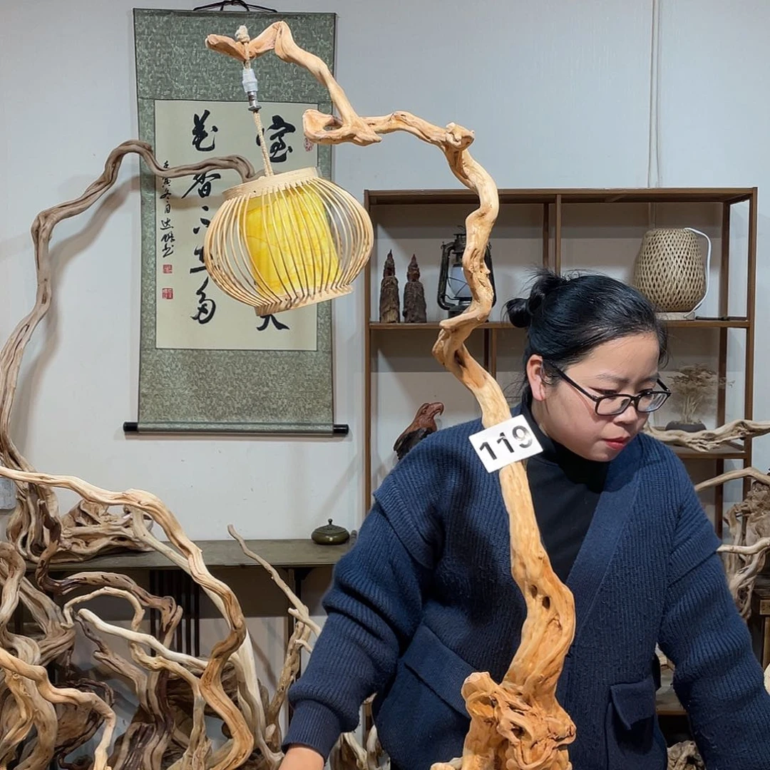 柏木烨*杜鹃根根艺摆件