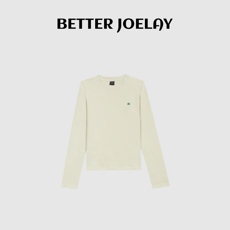 BETTER JOELAY-【浪漫明信片】时尚百搭套头T恤长袖休闲风KH1277