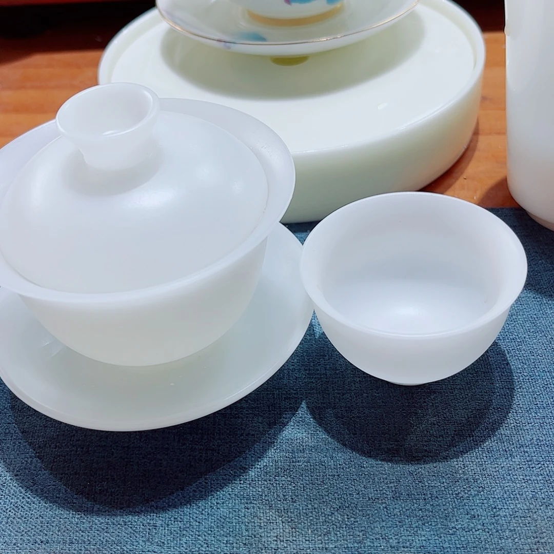 陶瓷素烧璞玉110cc加5个50ccc