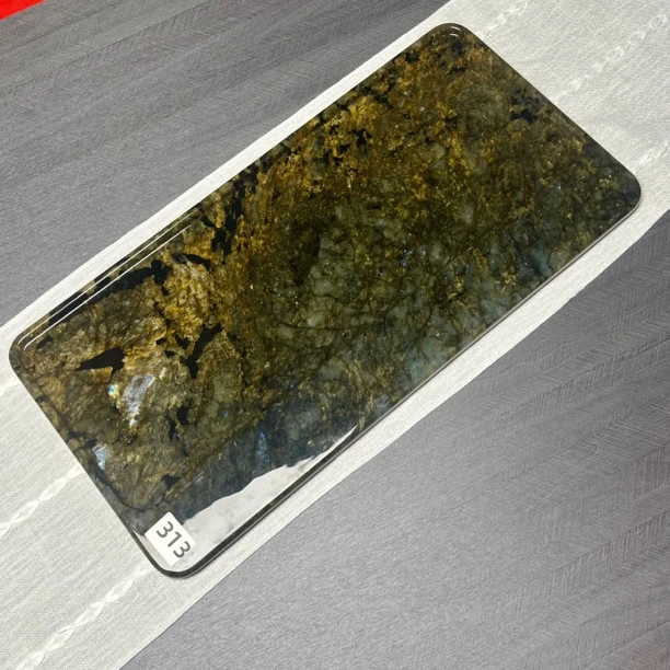 天然奢石干泡茶盘30*60耐高温家用简约排水石材茶具托盘