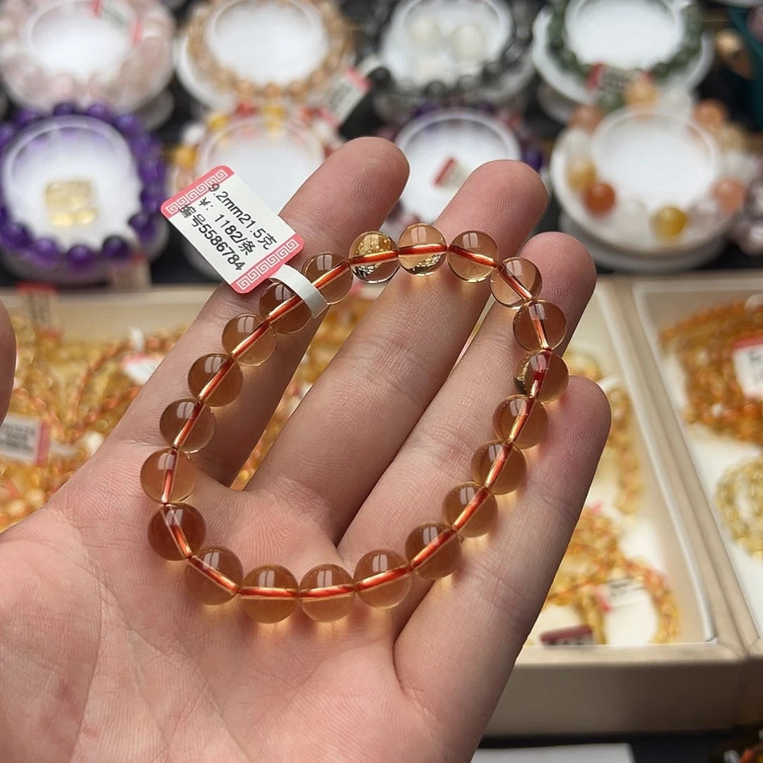 未镶嵌手链黄晶兜****a天然暴力黄9.2