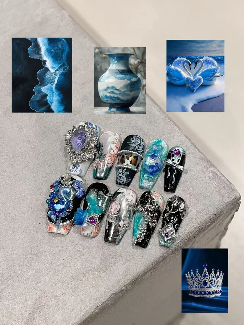 【预售】Mori茉莉 |新品  上古正神 【纯手工穿戴甲】10片