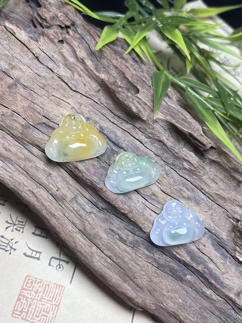 合金吊坠 佛公小吊坠多样性料子种水多多冰透通透