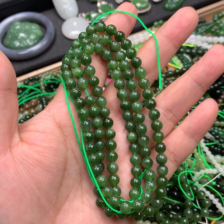 和田玉未镶嵌手链128