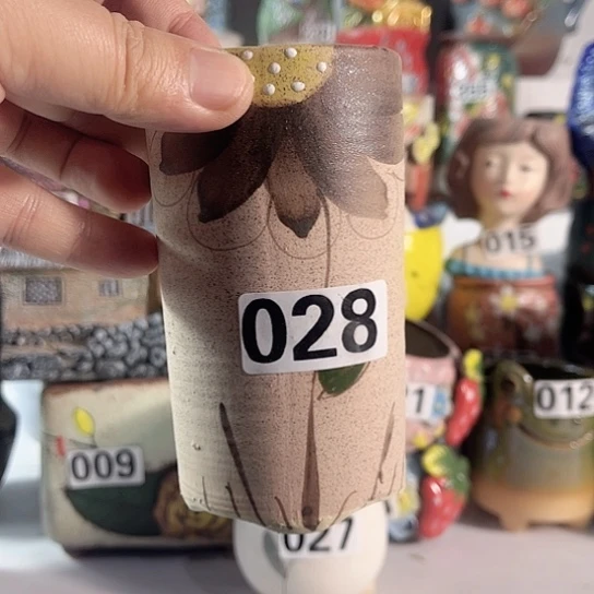 红陶多肉植物花盆