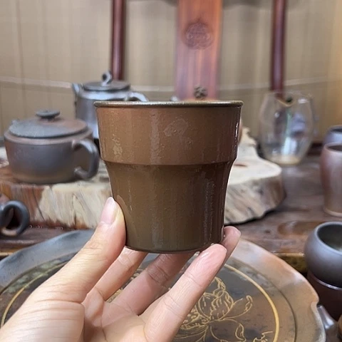 戬谷龙窑坭兴陶柴烧壶142