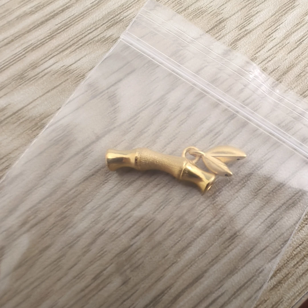 足金999   竹节弯管
