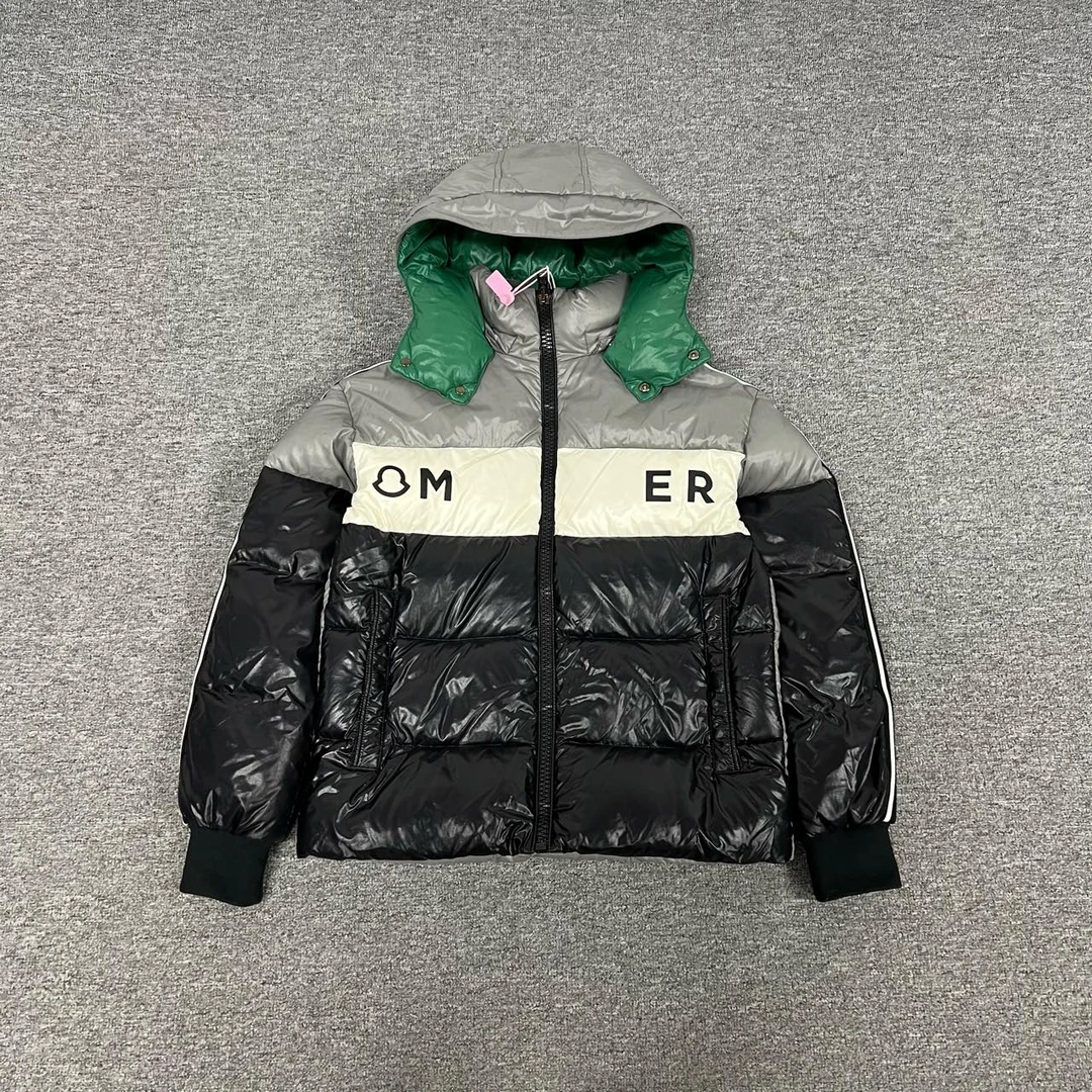 99新 MONCLER 蒙口 拼色羽绒服