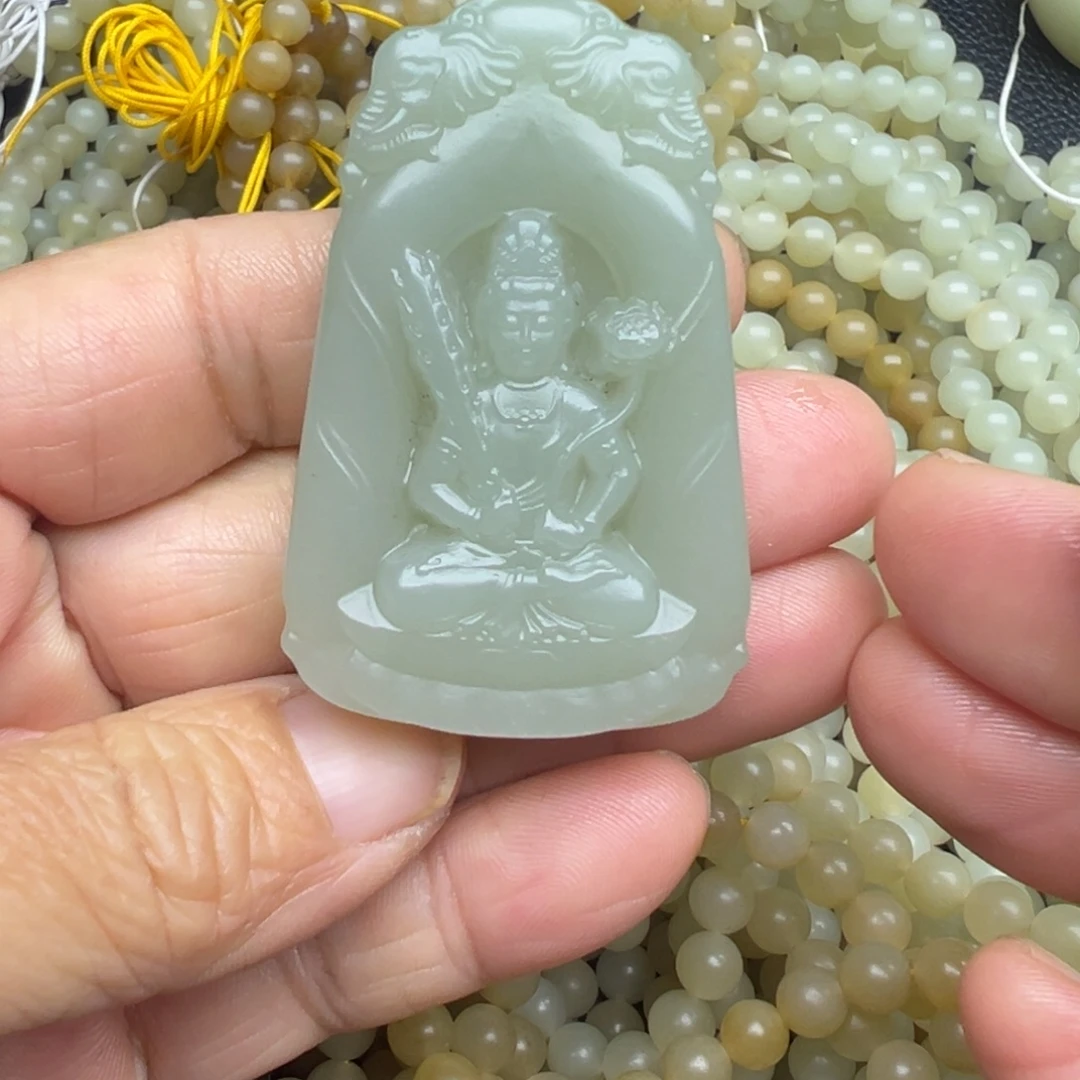 和田玉（糖玉）未镶嵌吊坠(不含链)