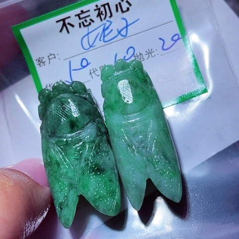 翡翠未镶嵌颈饰妮**A