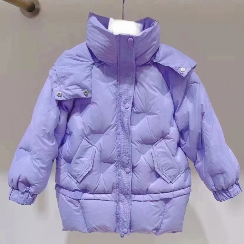 1080【T0422】休闲轻薄中长款羽绒服F2ACM4253