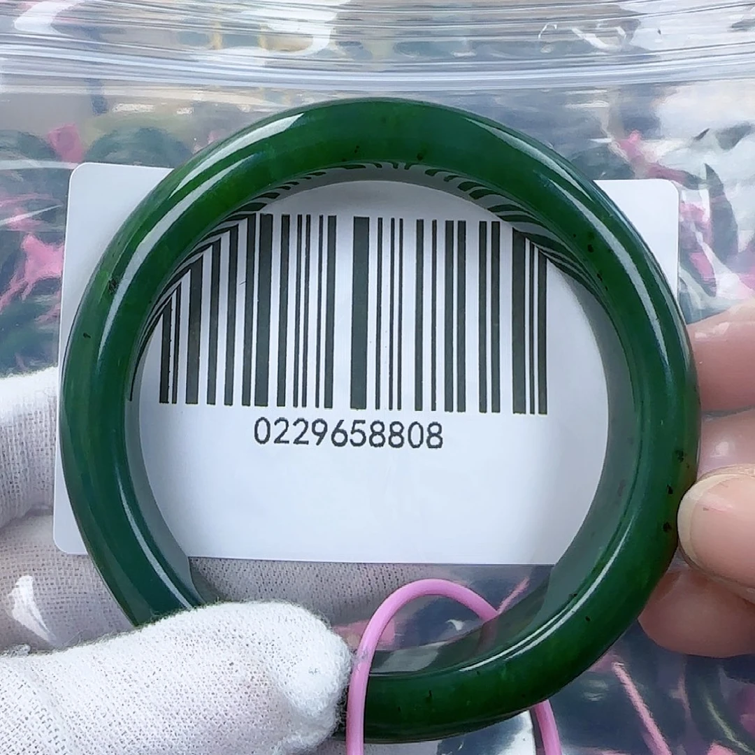 和田玉（碧玉）手镯未镶嵌特*5960