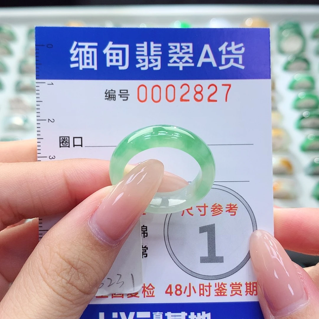 未镶嵌戒指翡翠18号