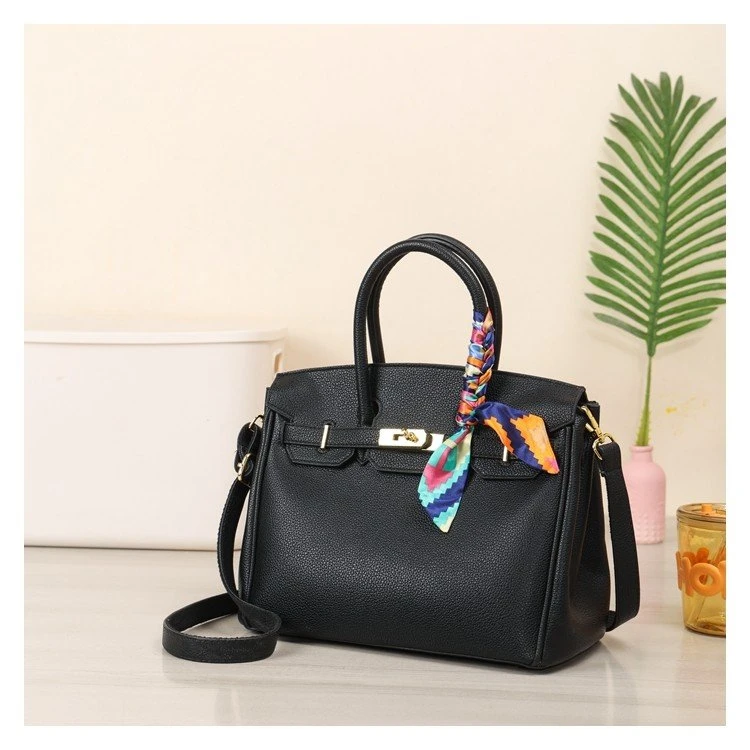 欧美时尚横款方形单肩包手提包纯色肩包单肩通勤风气质休闲百搭