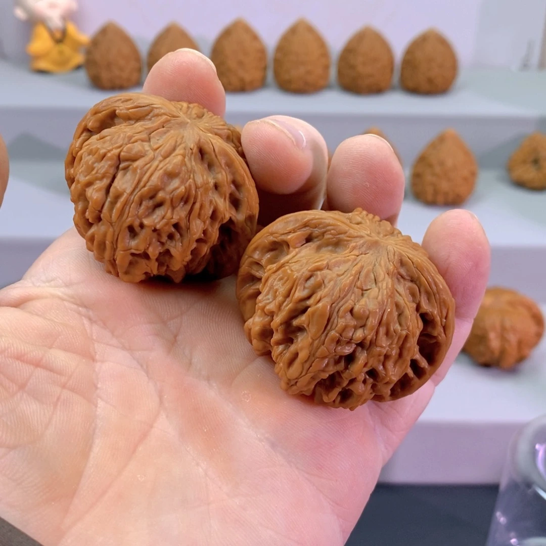 文玩核桃把件45山地磨盘