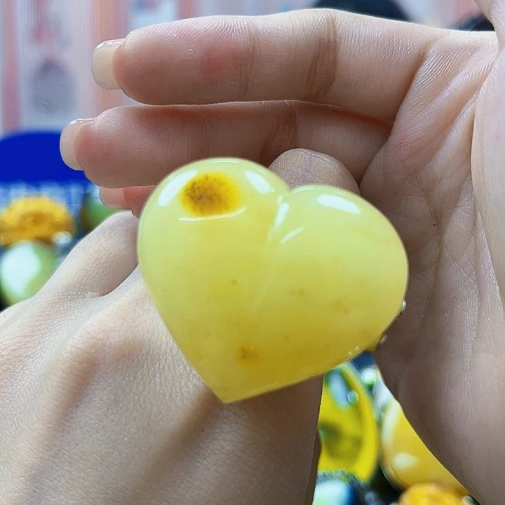 蜜蜡银S925镶嵌颈饰戒指