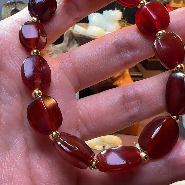 和田玉（糖玉）颈饰未镶嵌跑**癫