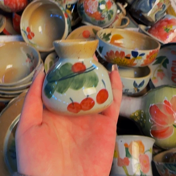 瓷片景德镇手工手绘釉下高温瓷