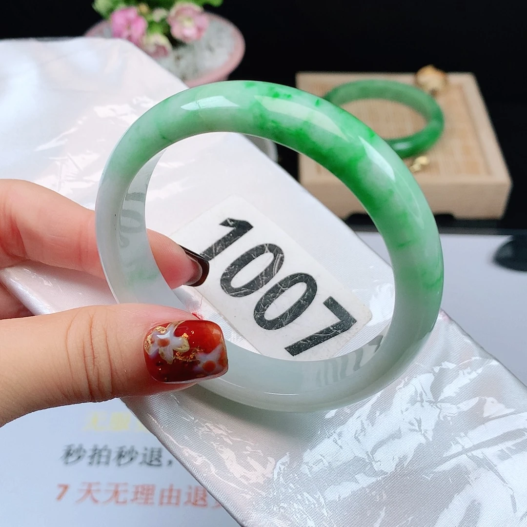 翡翠未镶嵌手镯1007