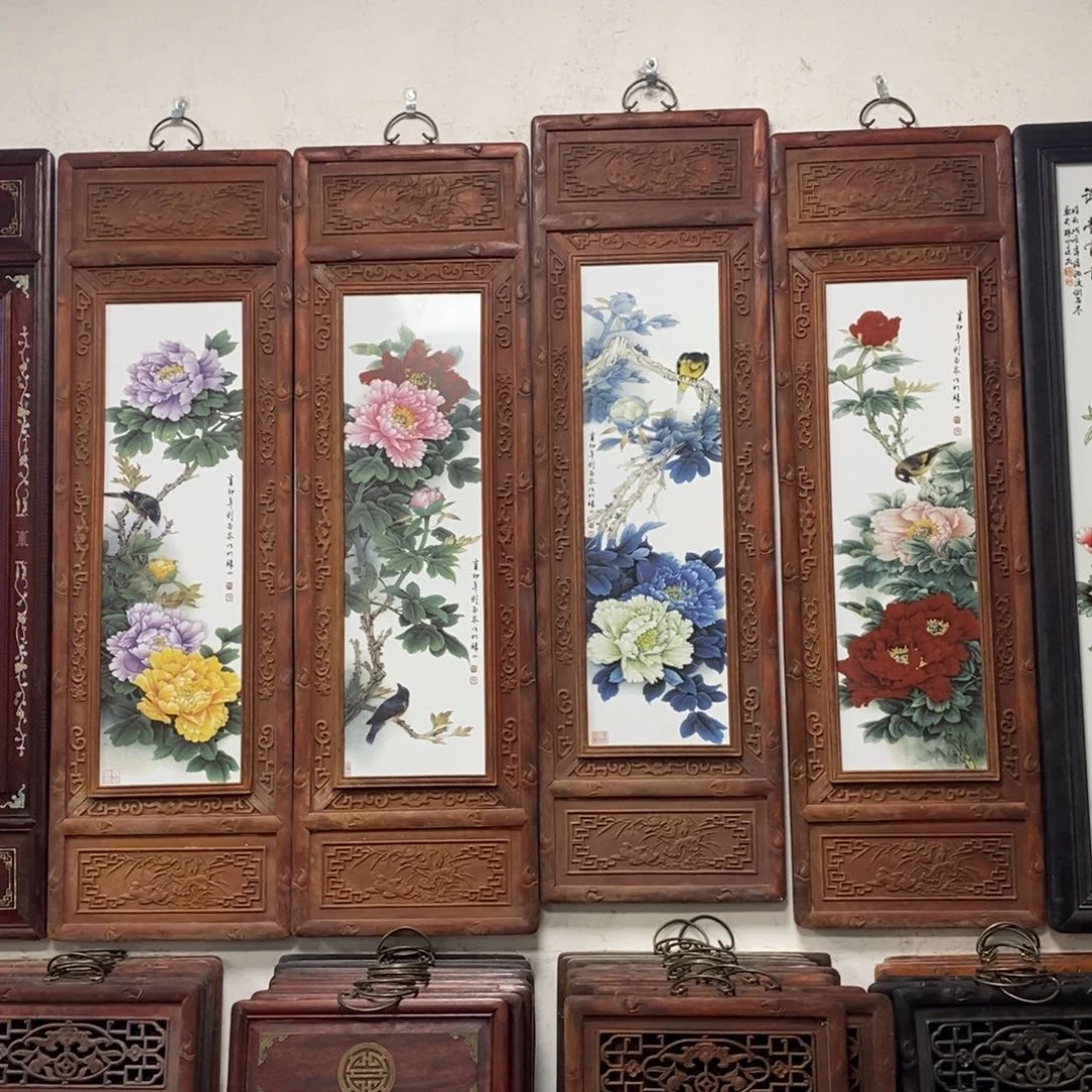 瓷片1.2*36*4景德镇瓷板画柴窑烧制