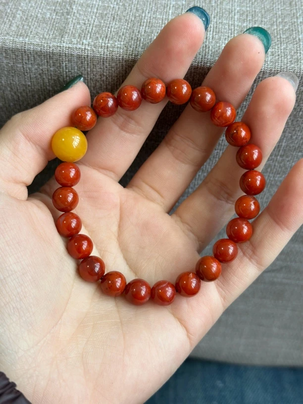 8mm南红圆珠手串（多样性发货）