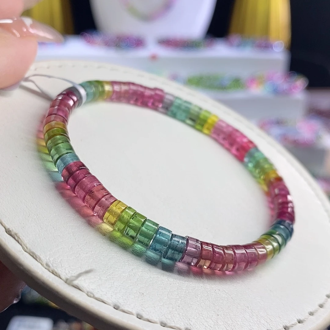 未镶嵌手链碧玺直切药片