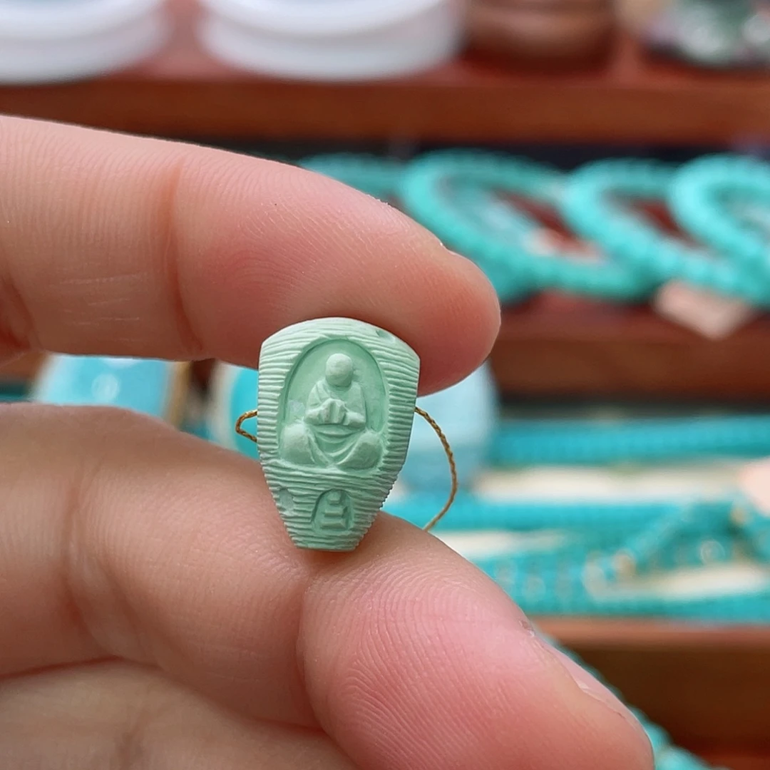 未镶嵌绿松石珠宝半成品