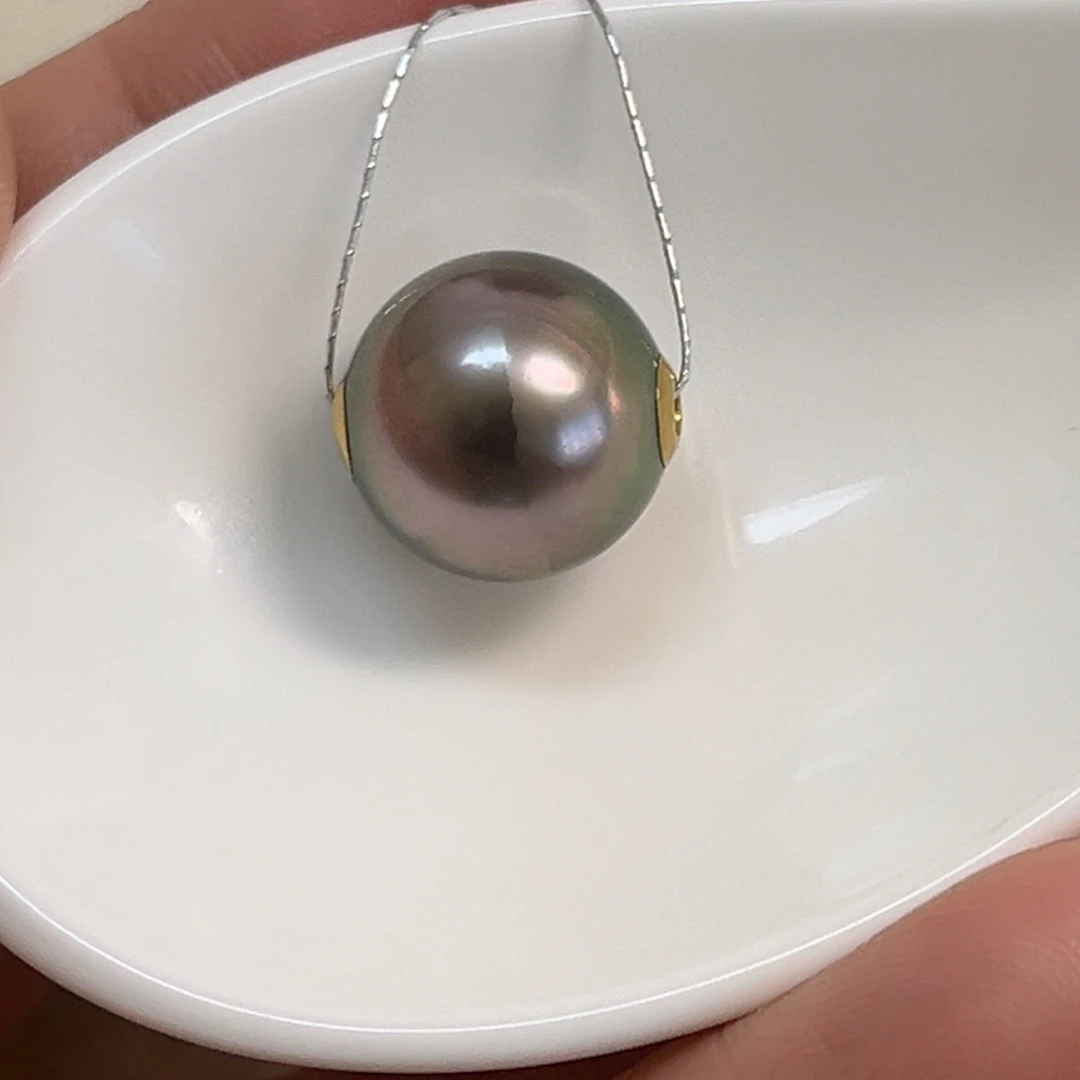海水珍珠18K金镶嵌颈饰13.5mm