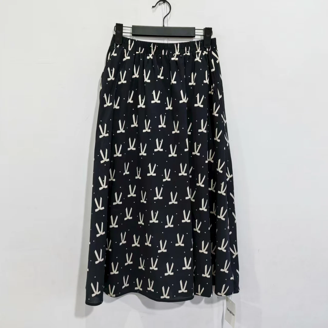 891 蝴蝶结松紧腰半身裙