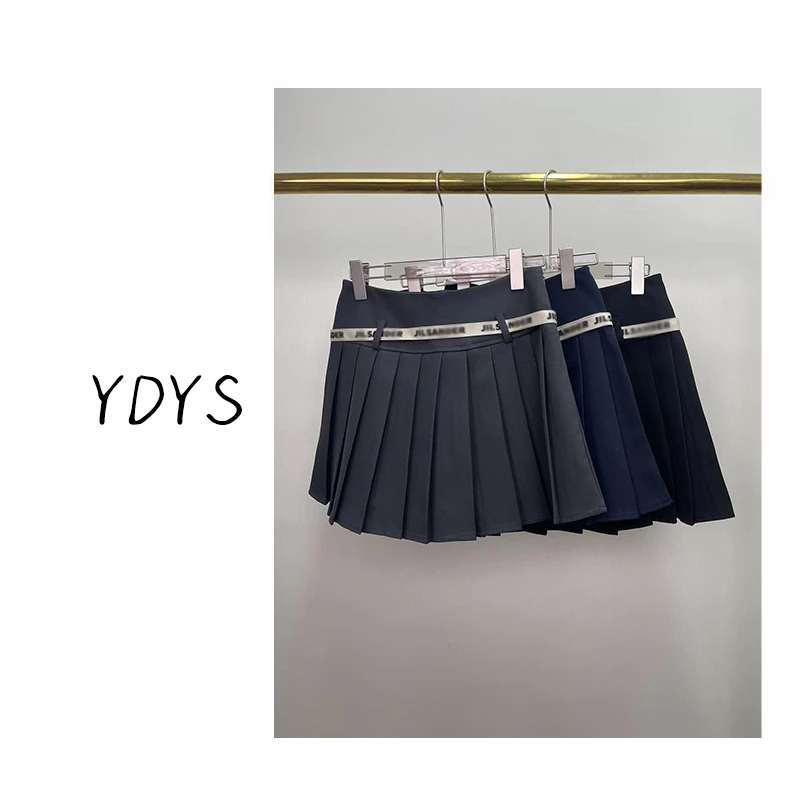 【YDYS】25Y00036 2025新款时尚气质小众休闲百褶半裙