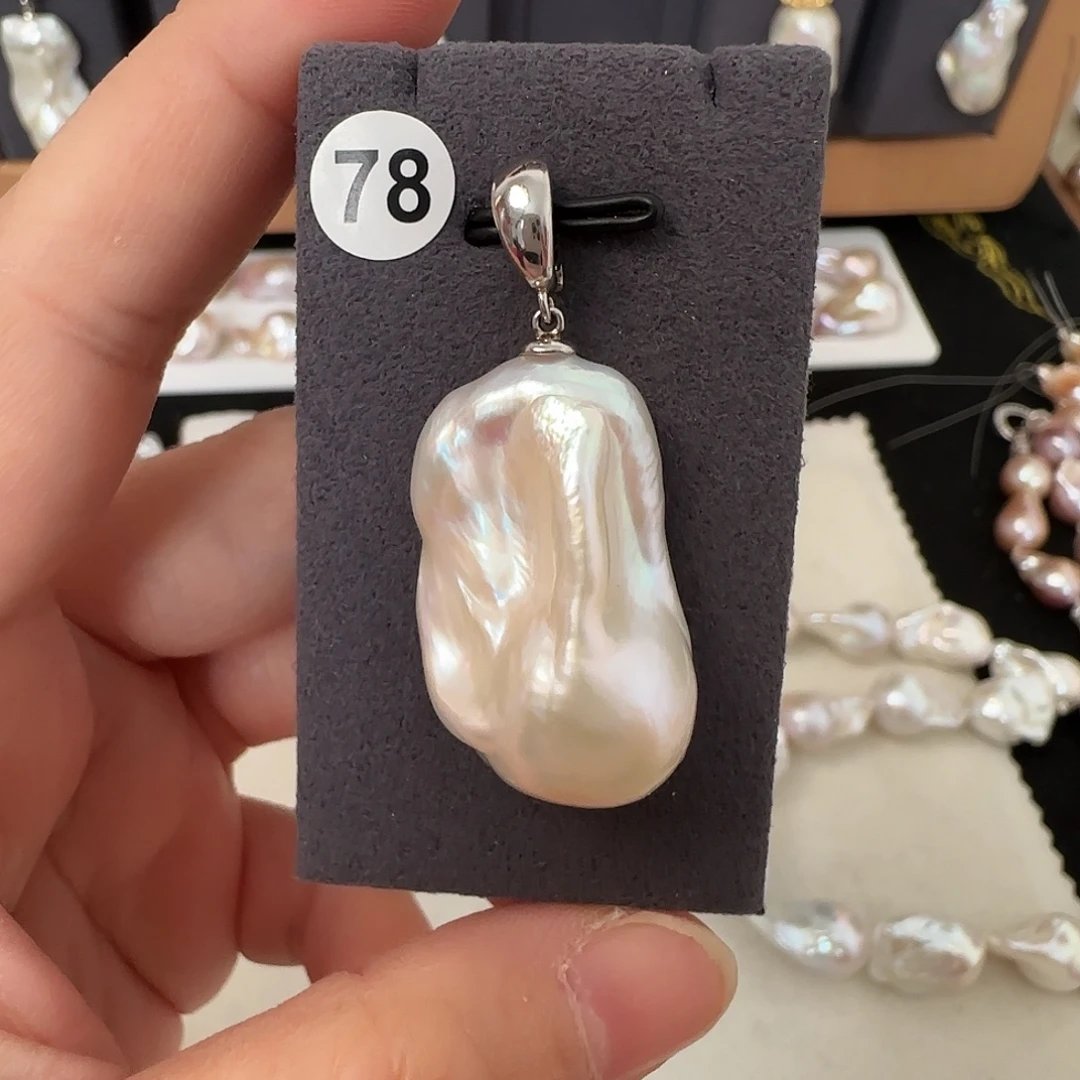 颈饰淡水珍珠银S925镶嵌