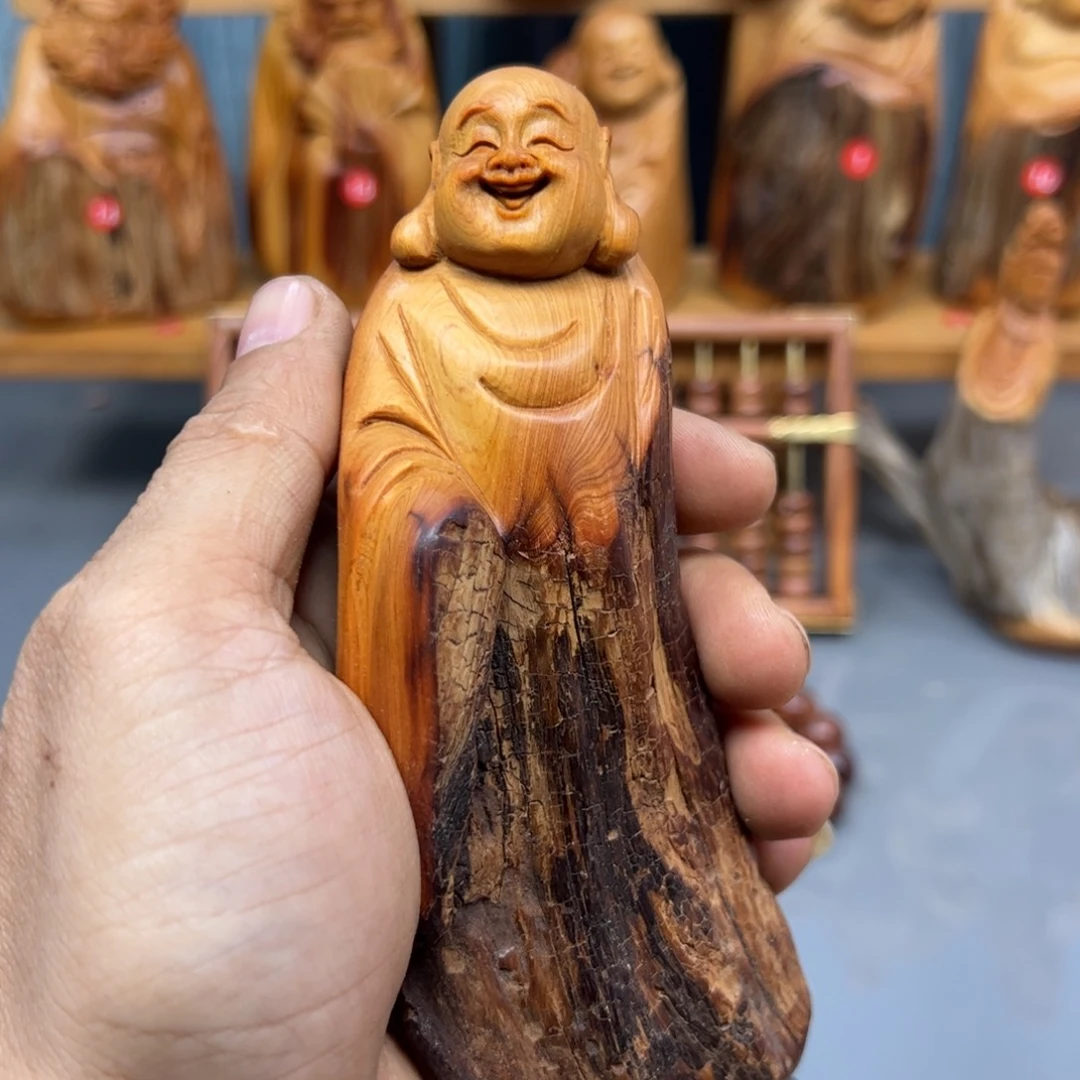 利***9木崖柏木摆件手把件