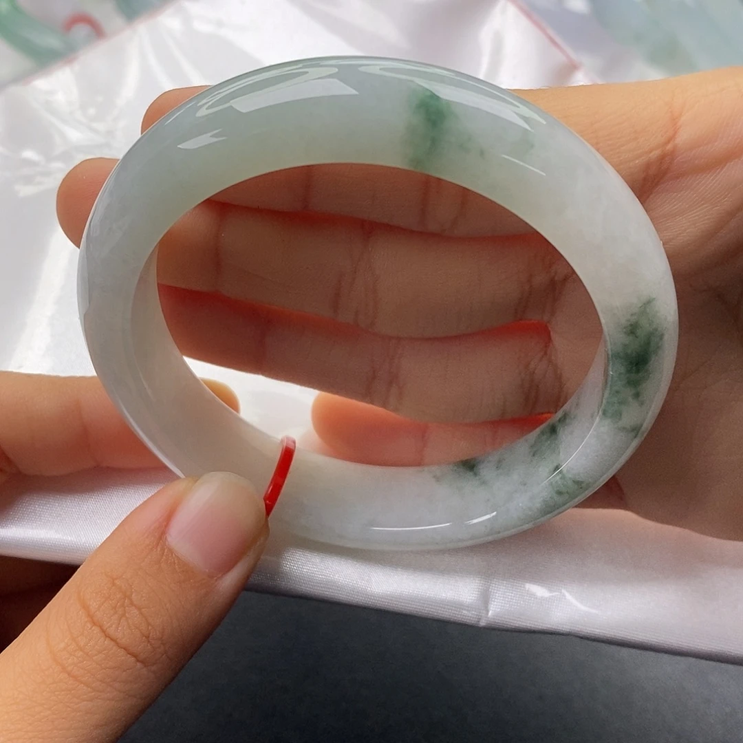 翡翠未镶嵌手镯5859正圈