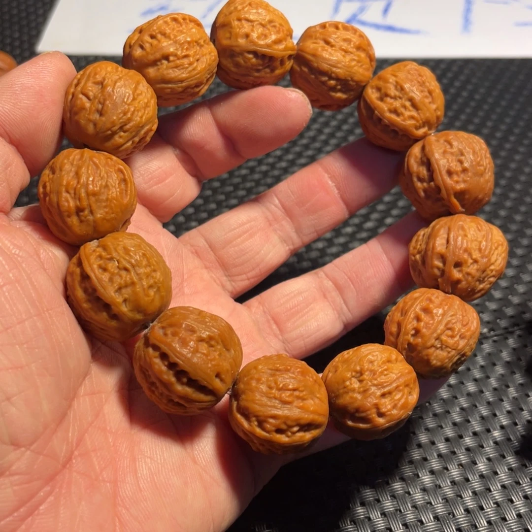 文玩核桃手串正圆蚂蚁纹20