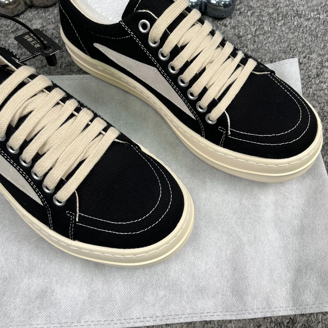 【RO帆布】2025夏季新款小众潮流透气板鞋男女情侣款厚底增高板鞋