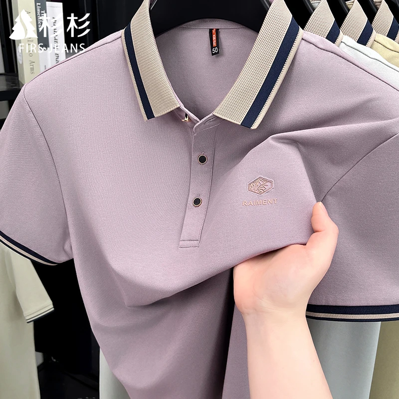 FIRS JEANS杉杉短袖polo衫男款爆款2025新款夏季薄款男士T恤衫男