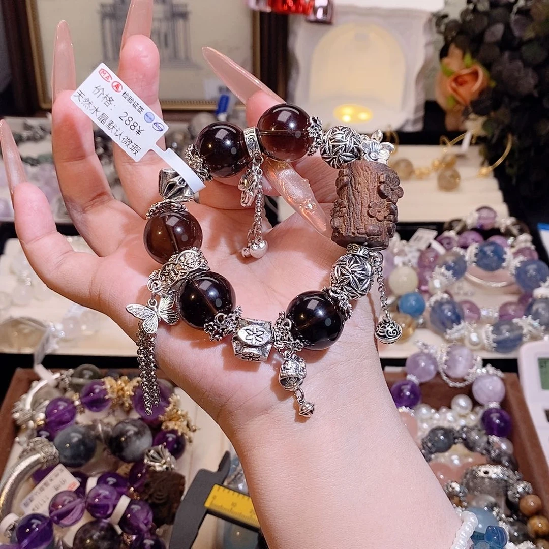 发晶手链未镶嵌花