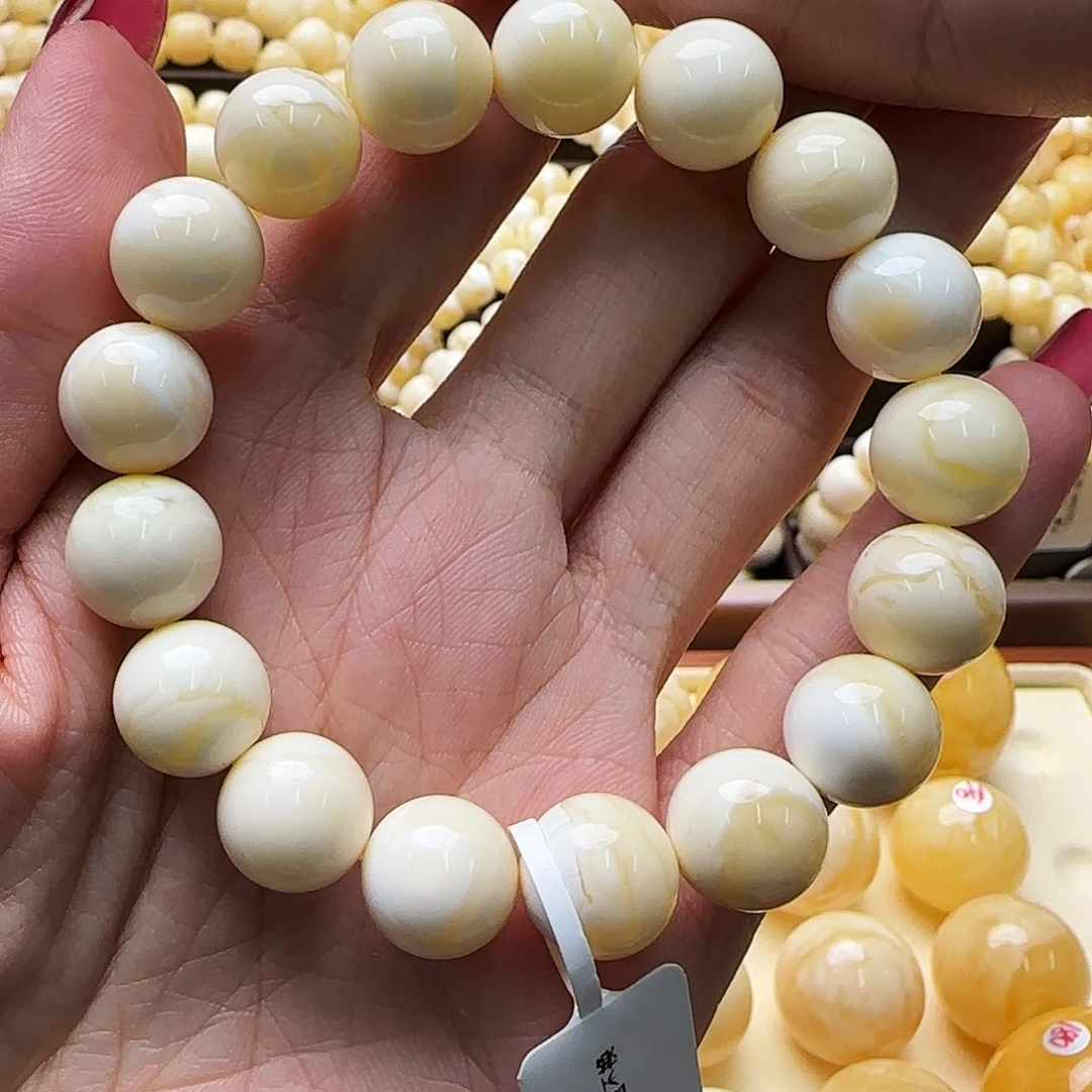 琥珀未镶嵌手链蜜蜡手串