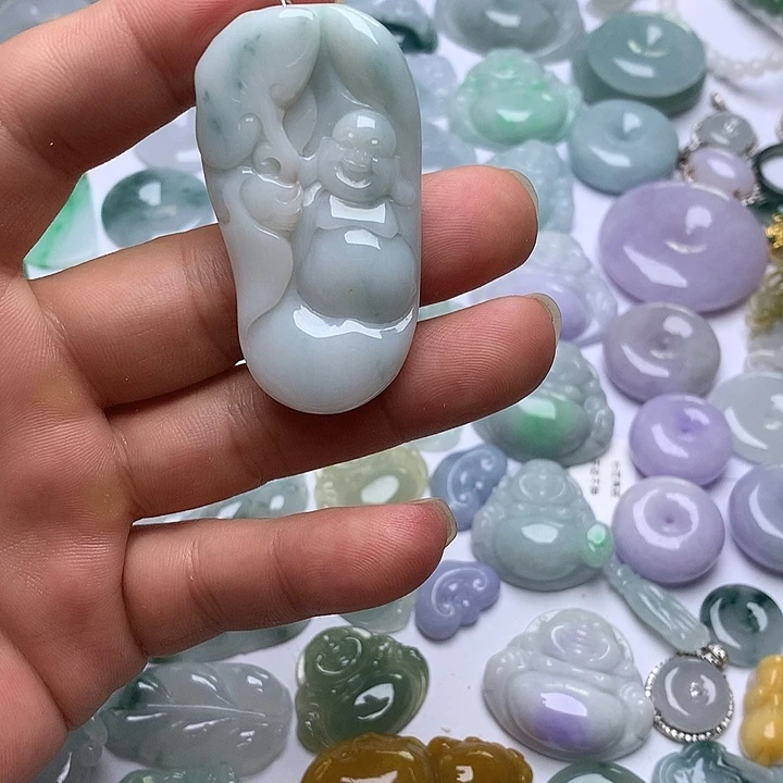翡翠未镶嵌颈饰天然翡翠