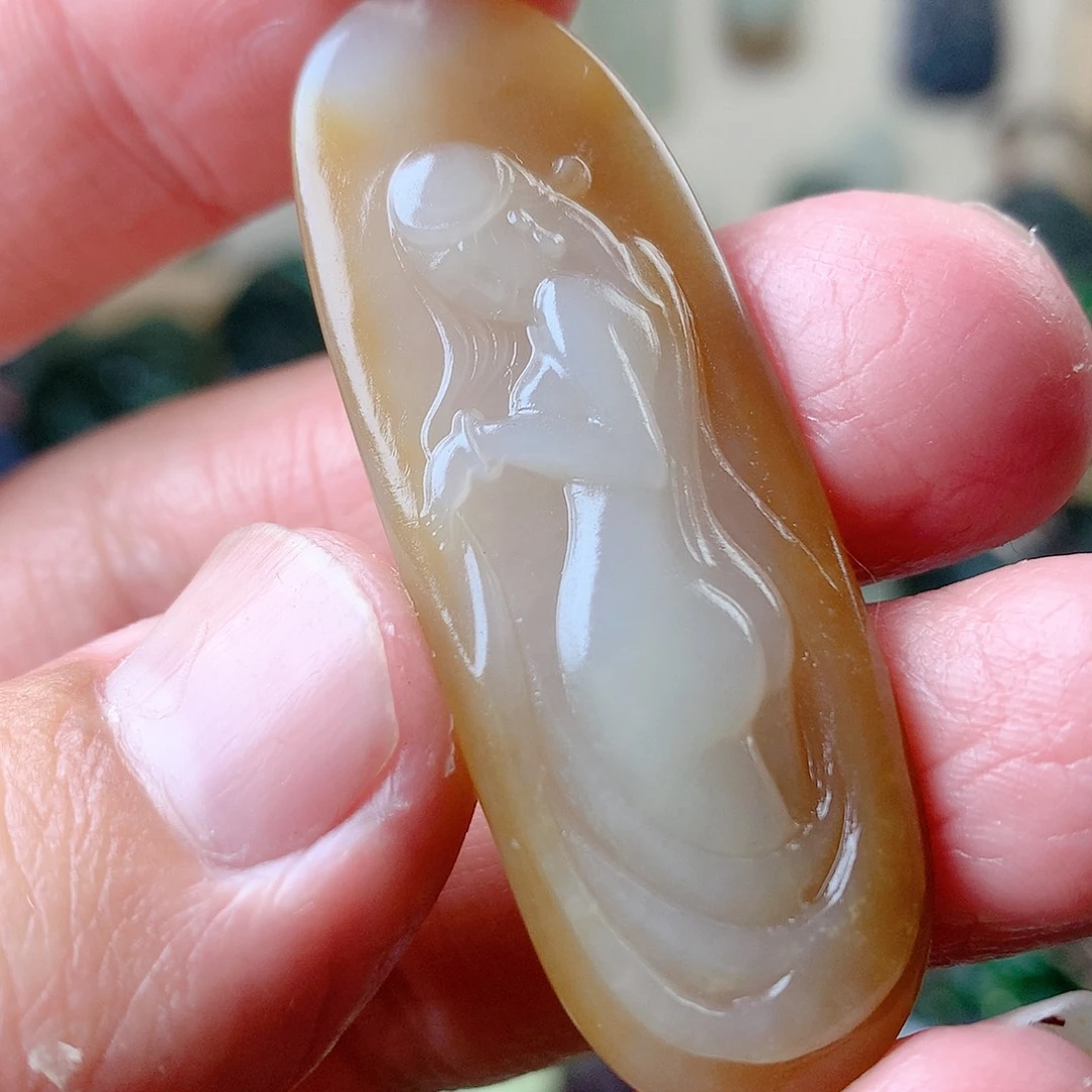 和田玉未镶嵌颈饰L*琳