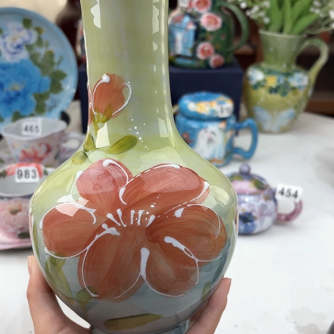 景德镇手绘高温釉下彩陶瓷茶具